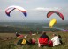 Image of paragliders, Armorique Regional Natural Park, Brittany