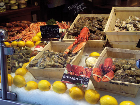 Delicious Brittany fresh seafood