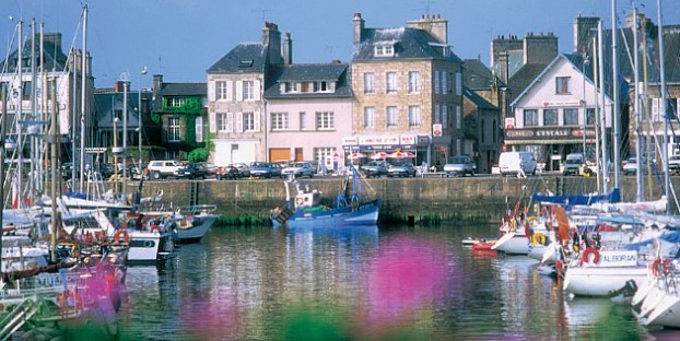 The quay at St Vaast Normandy