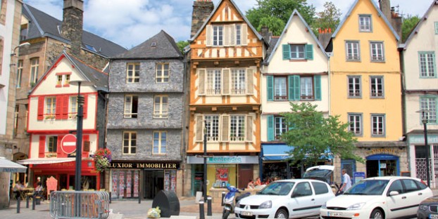 Half timbered houses, Morlaix, Brittany